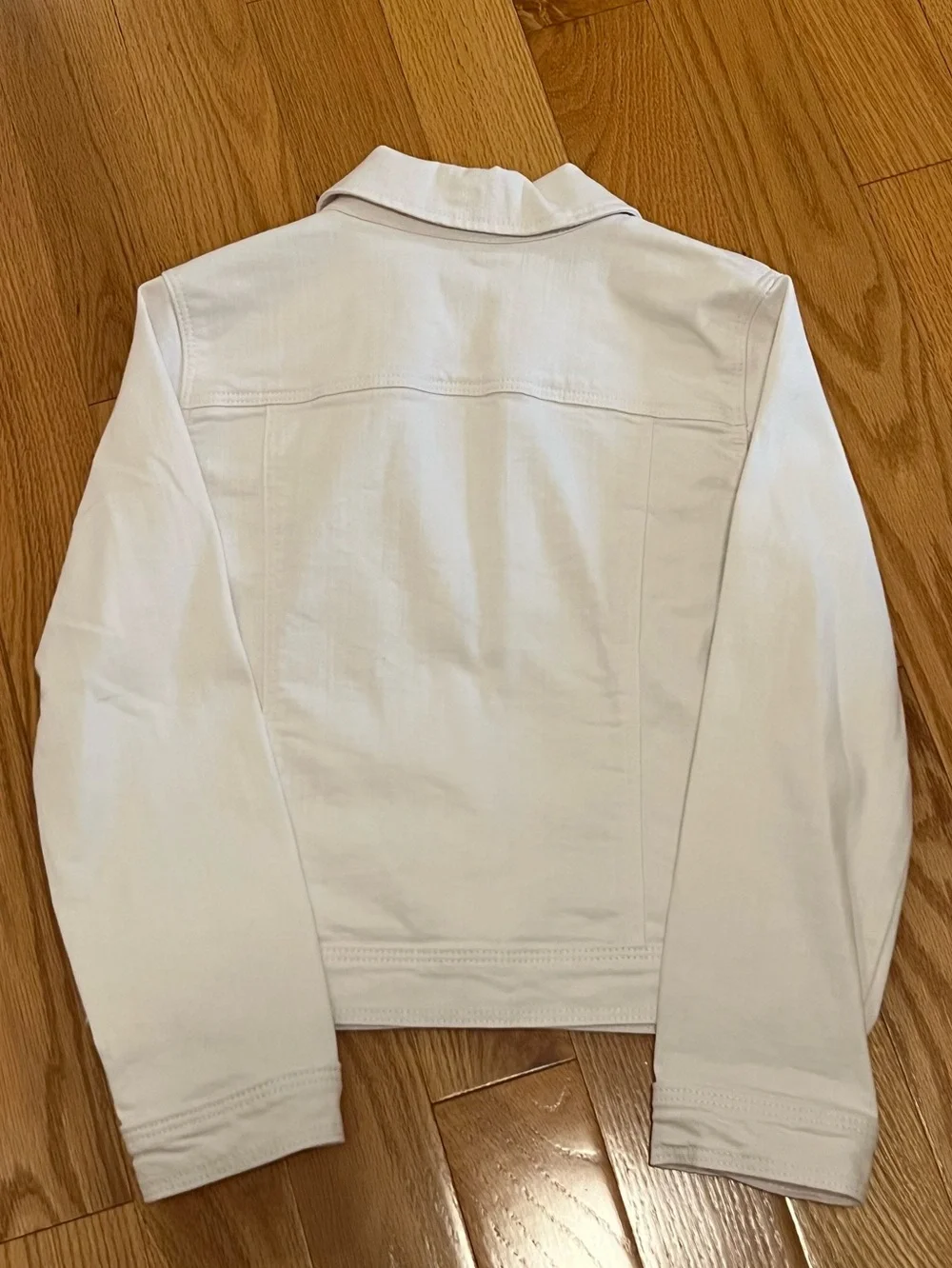 Cat & Jack White Button-Front Denim Jacket